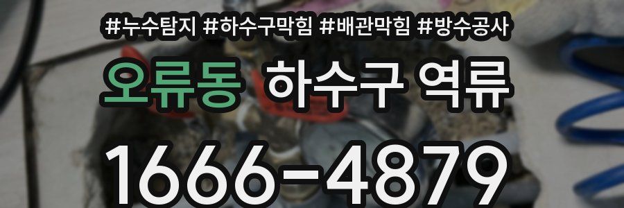 오류동 하수구 역류