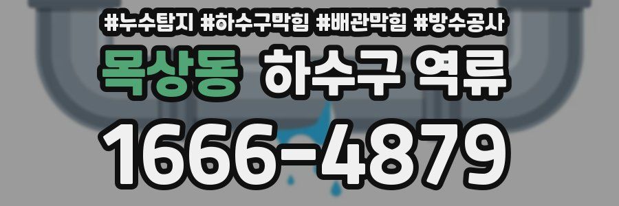 목상동 하수구 역류