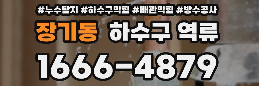 장기동 하수구 역류