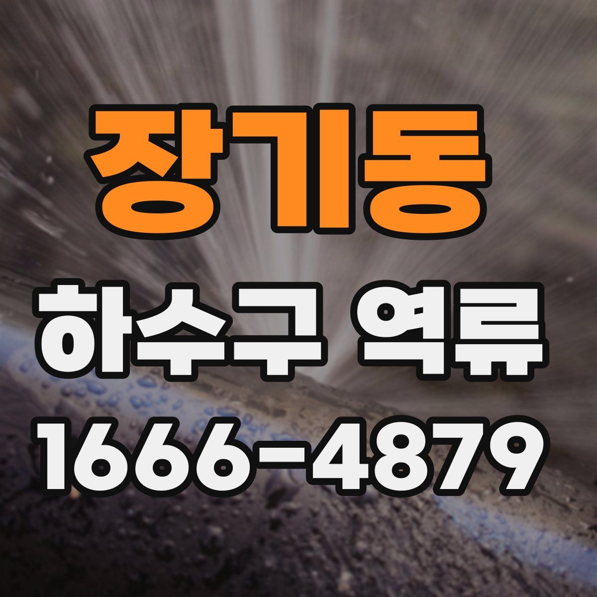 장기동 하수구 역류