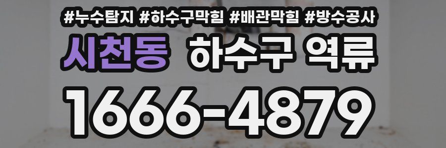 시천동 하수구 역류