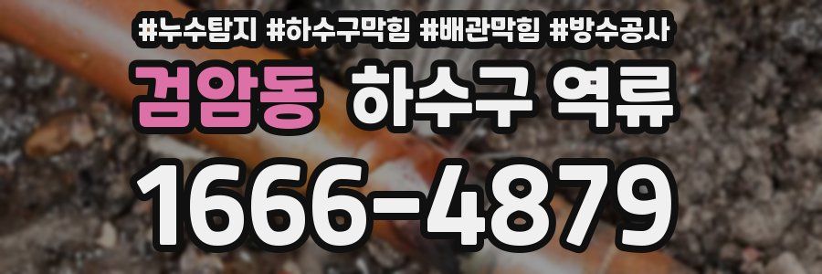 검암동 하수구 역류