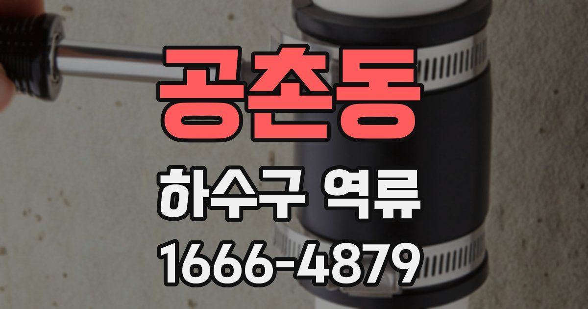 공촌동 하수구 역류