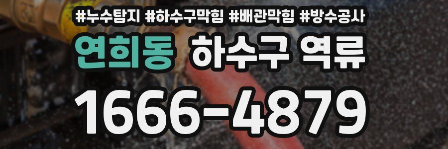 연희동 하수구 역류