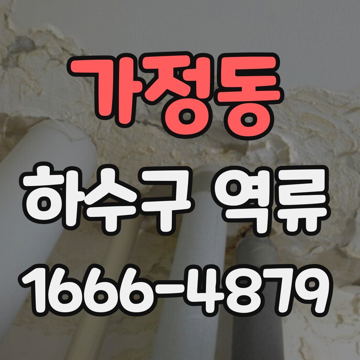 가정동 하수구 역류