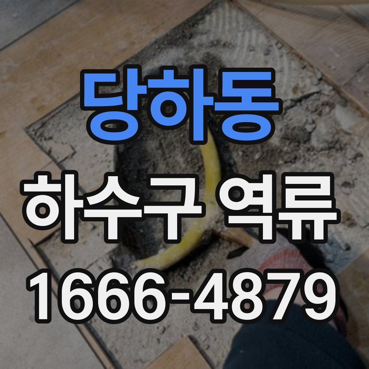 당하동 하수구 역류