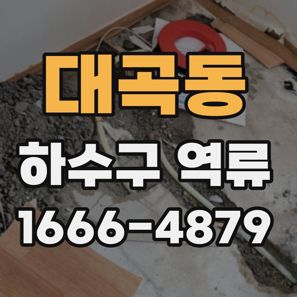 대곡동 하수구 역류