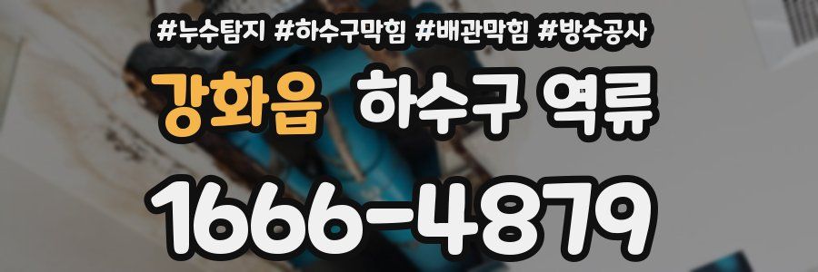강화읍 하수구 역류