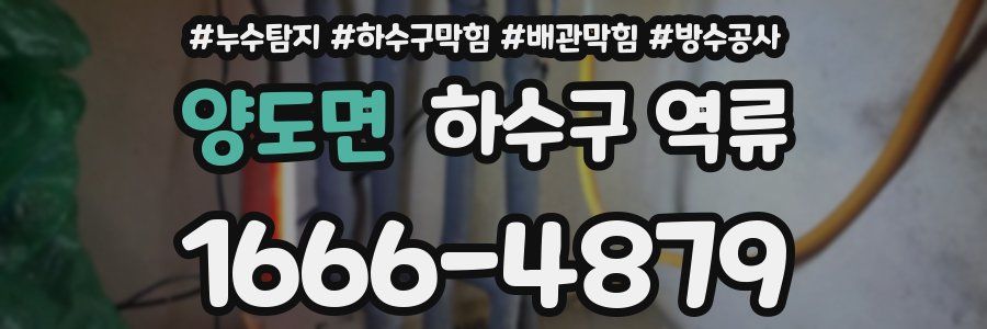 양도면 하수구 역류