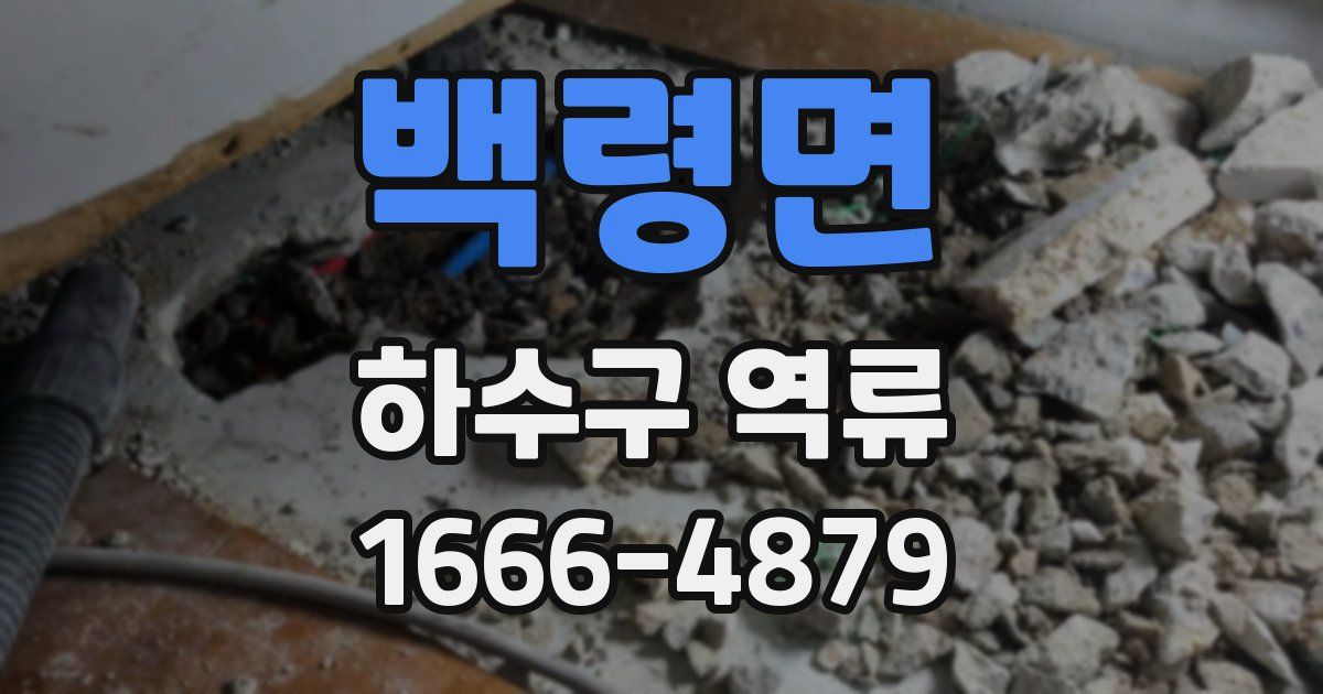 백령면 하수구 역류