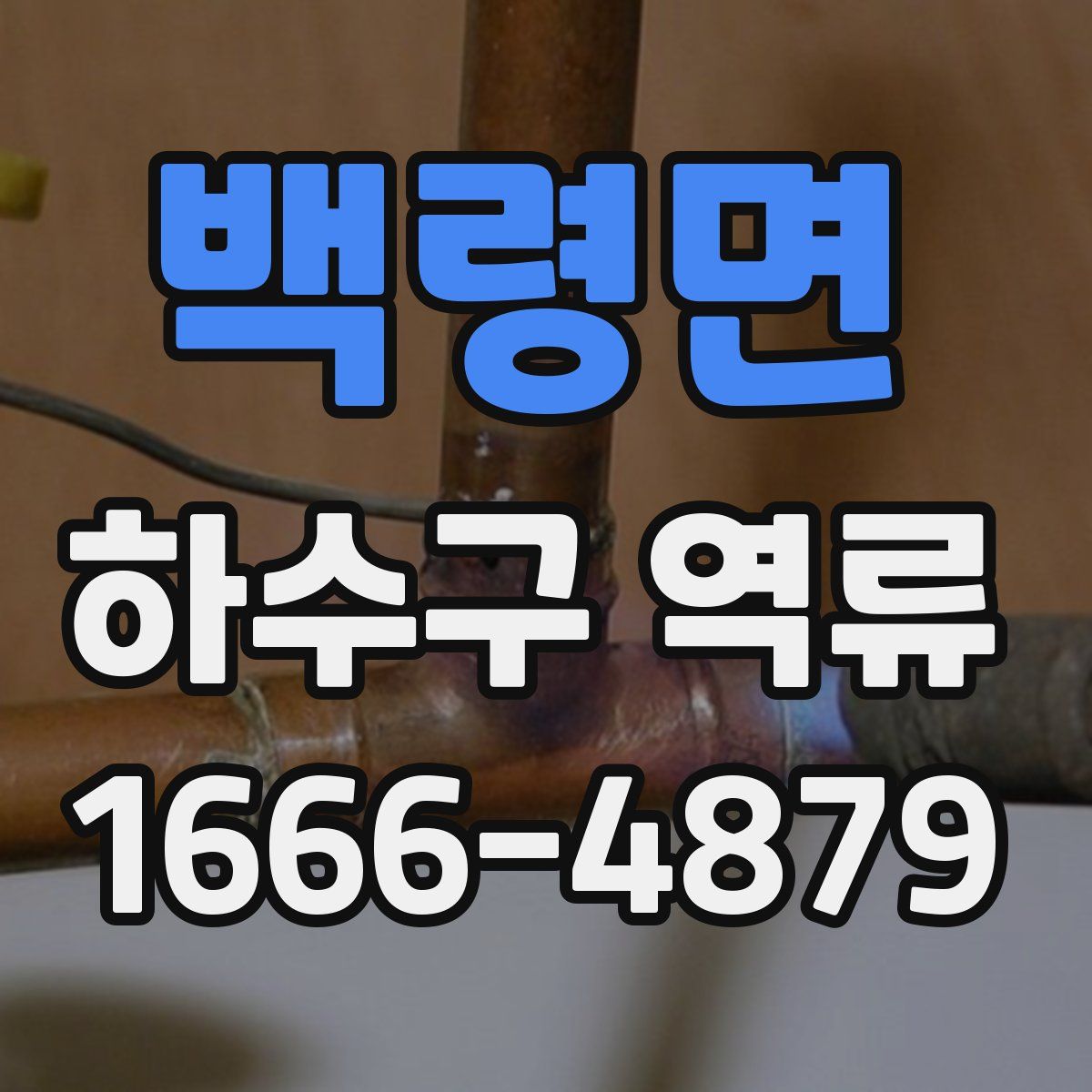 백령면 하수구 역류