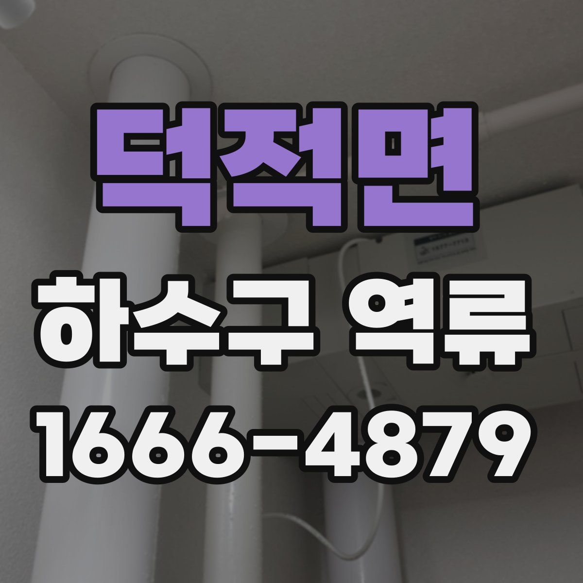 덕적면 하수구 역류