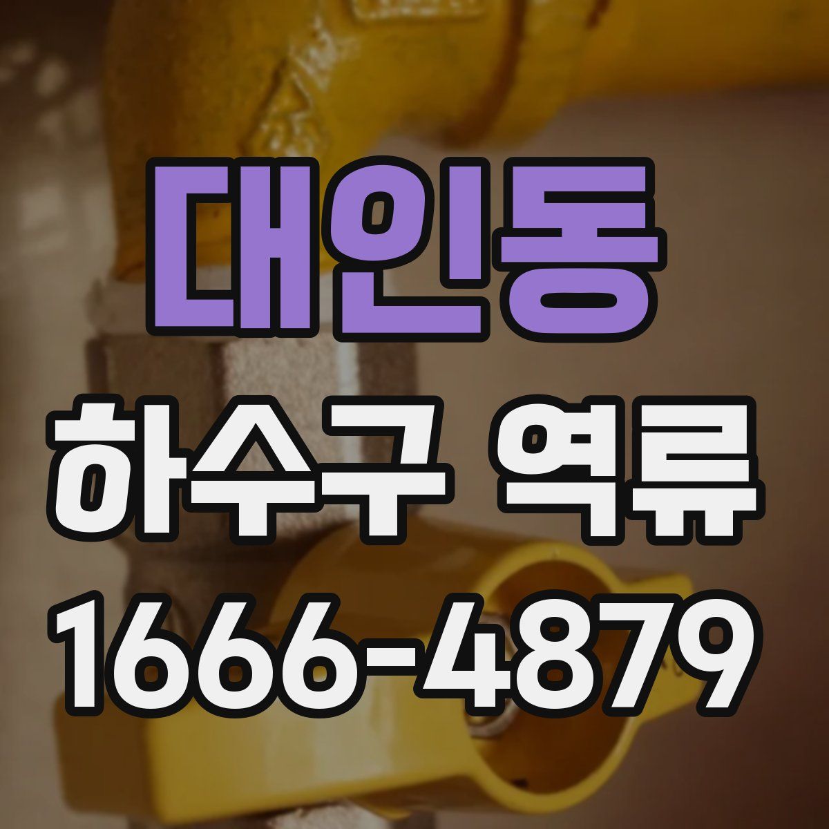 대인동 하수구 역류