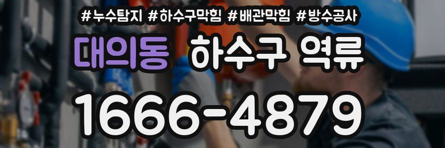 대의동 하수구 역류