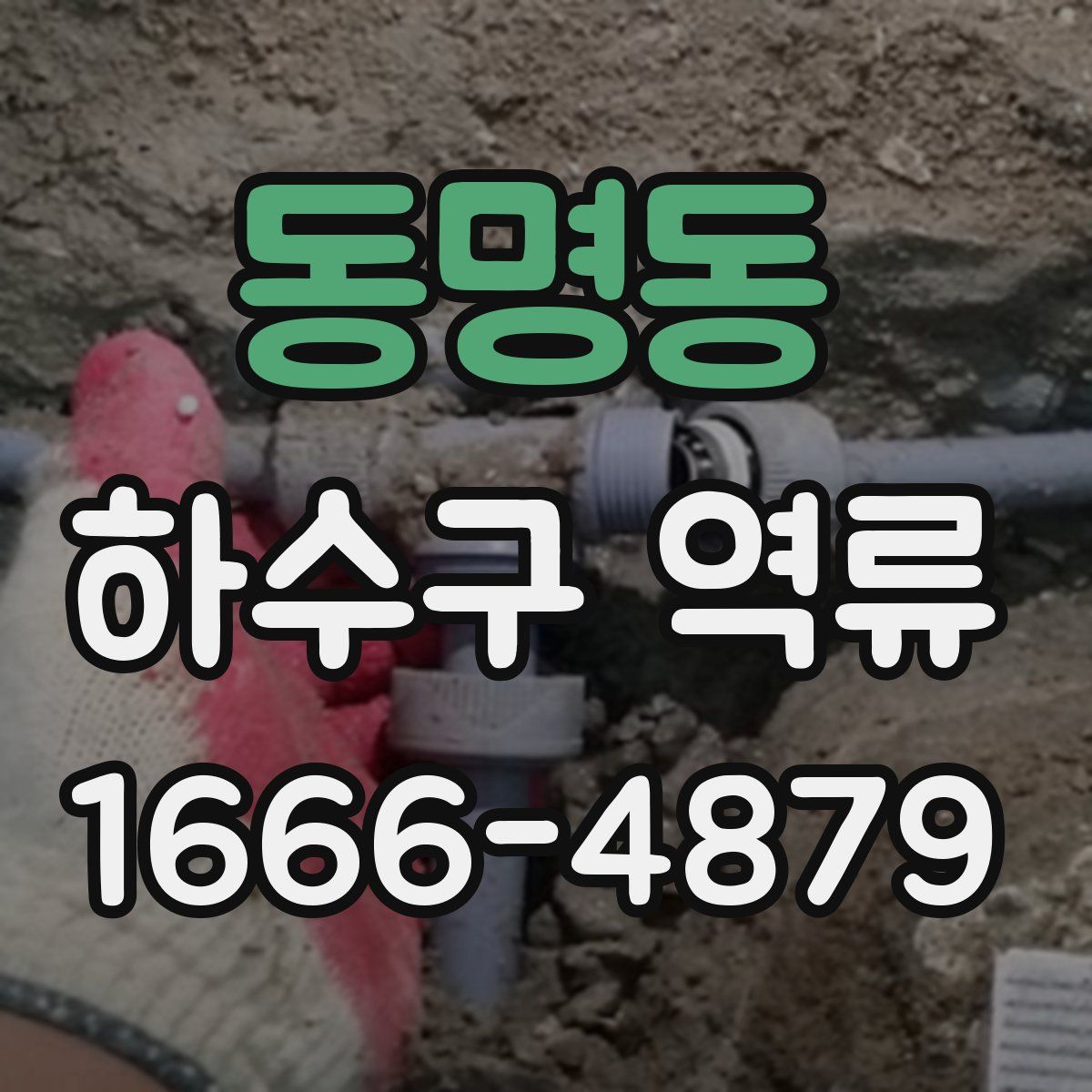 동명동 하수구 역류