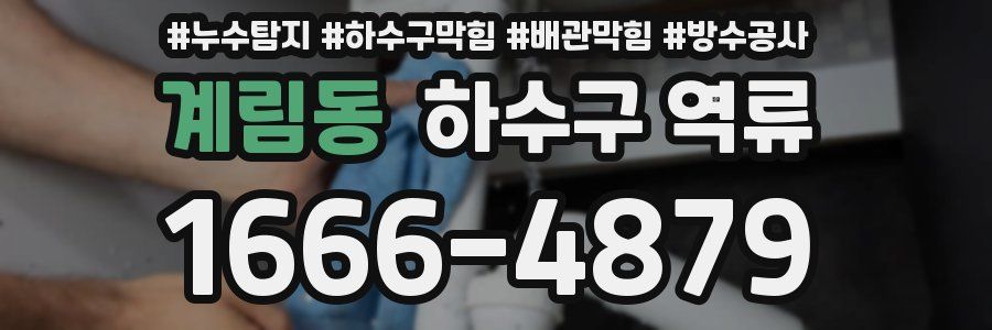 계림동 하수구 역류