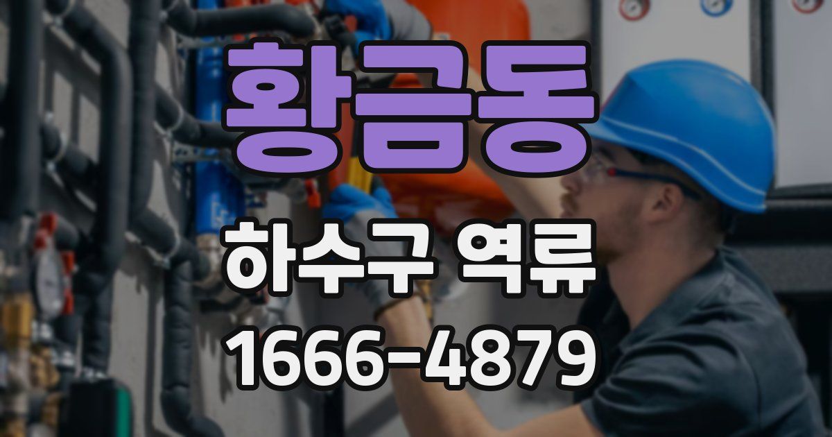 황금동 하수구 역류
