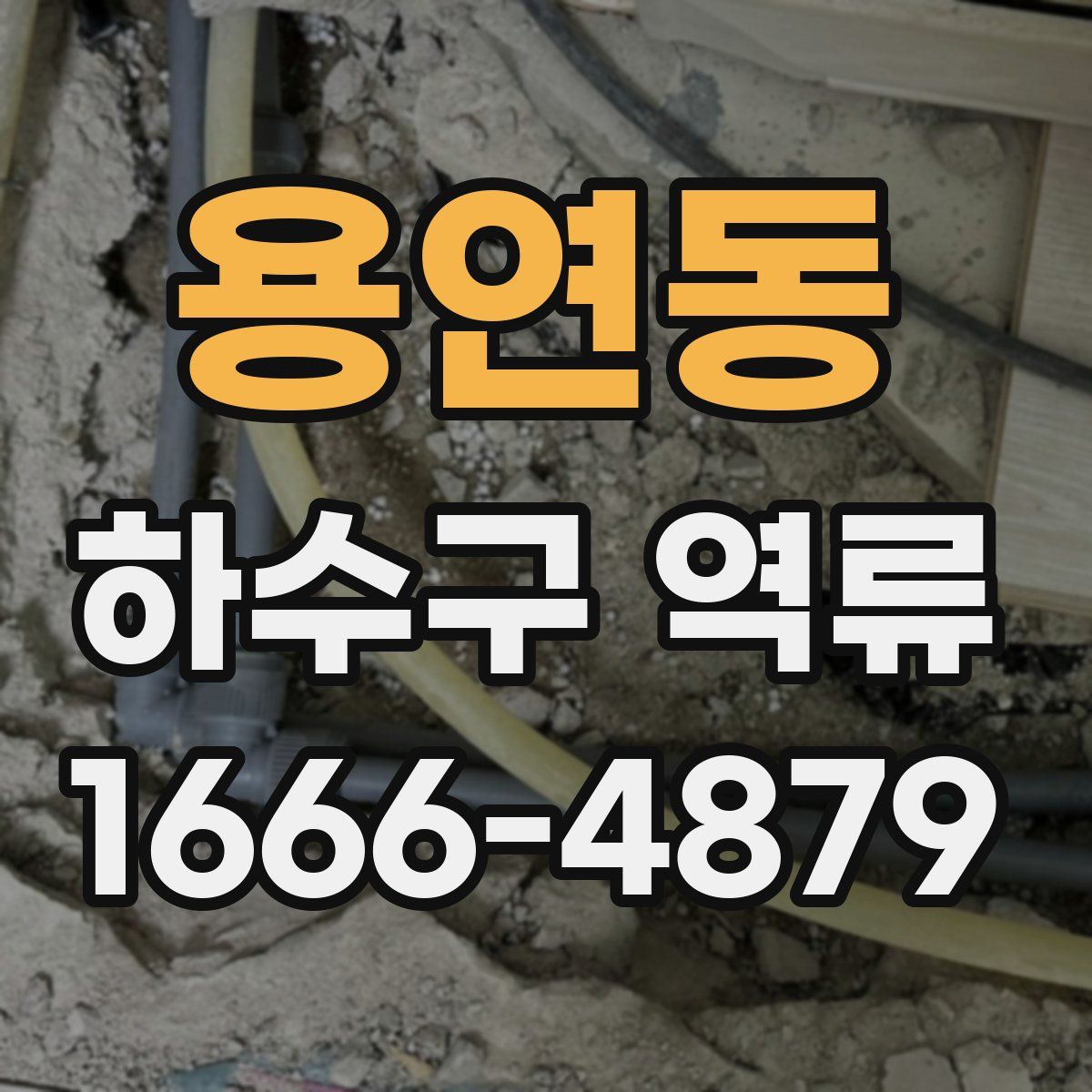 용연동 하수구 역류