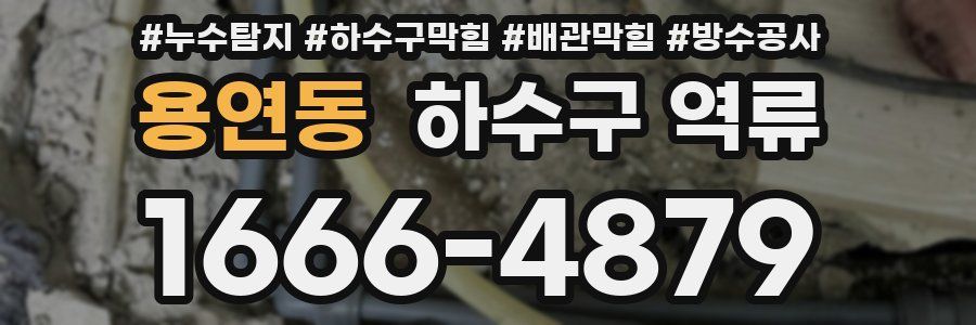 용연동 하수구 역류