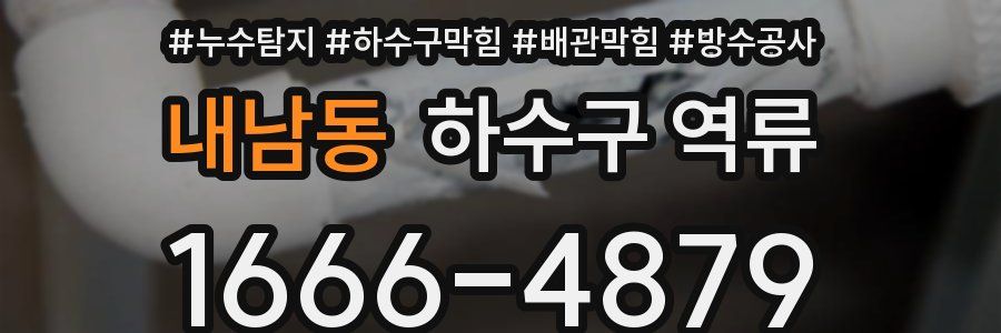 내남동 하수구 역류