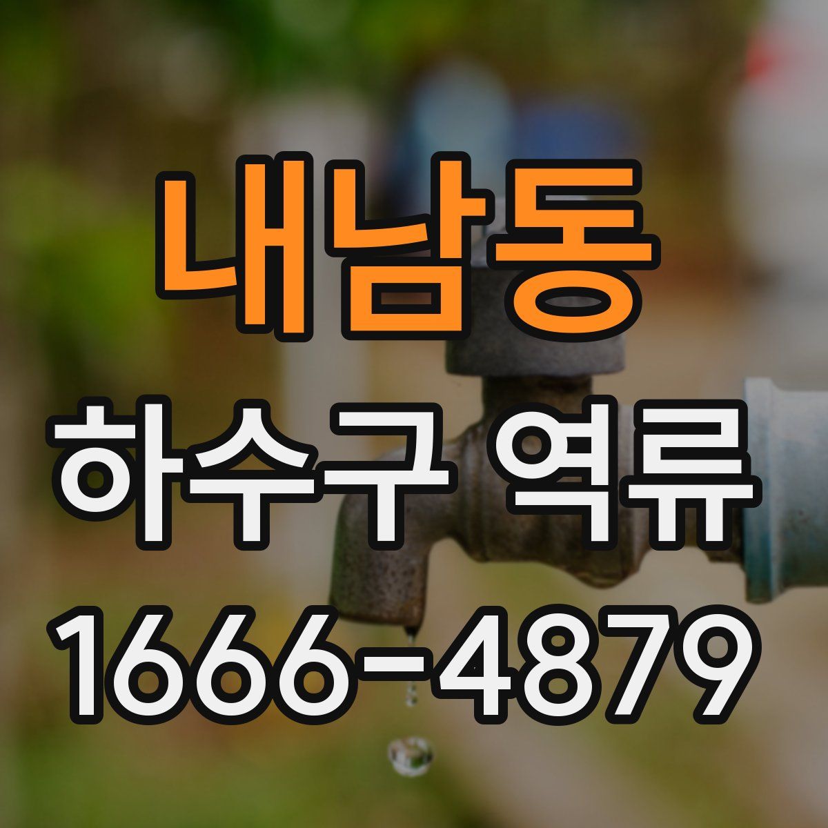 내남동 하수구 역류