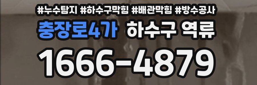 충장로4가 하수구 역류
