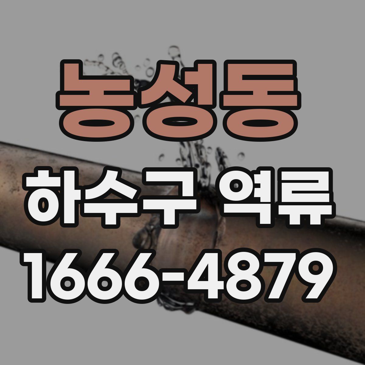 농성동 하수구 역류