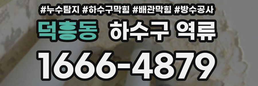 덕흥동 하수구 역류