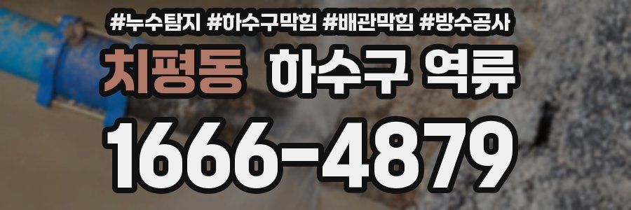 치평동 하수구 역류