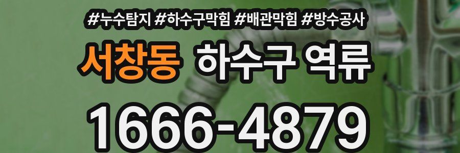 서창동 하수구 역류