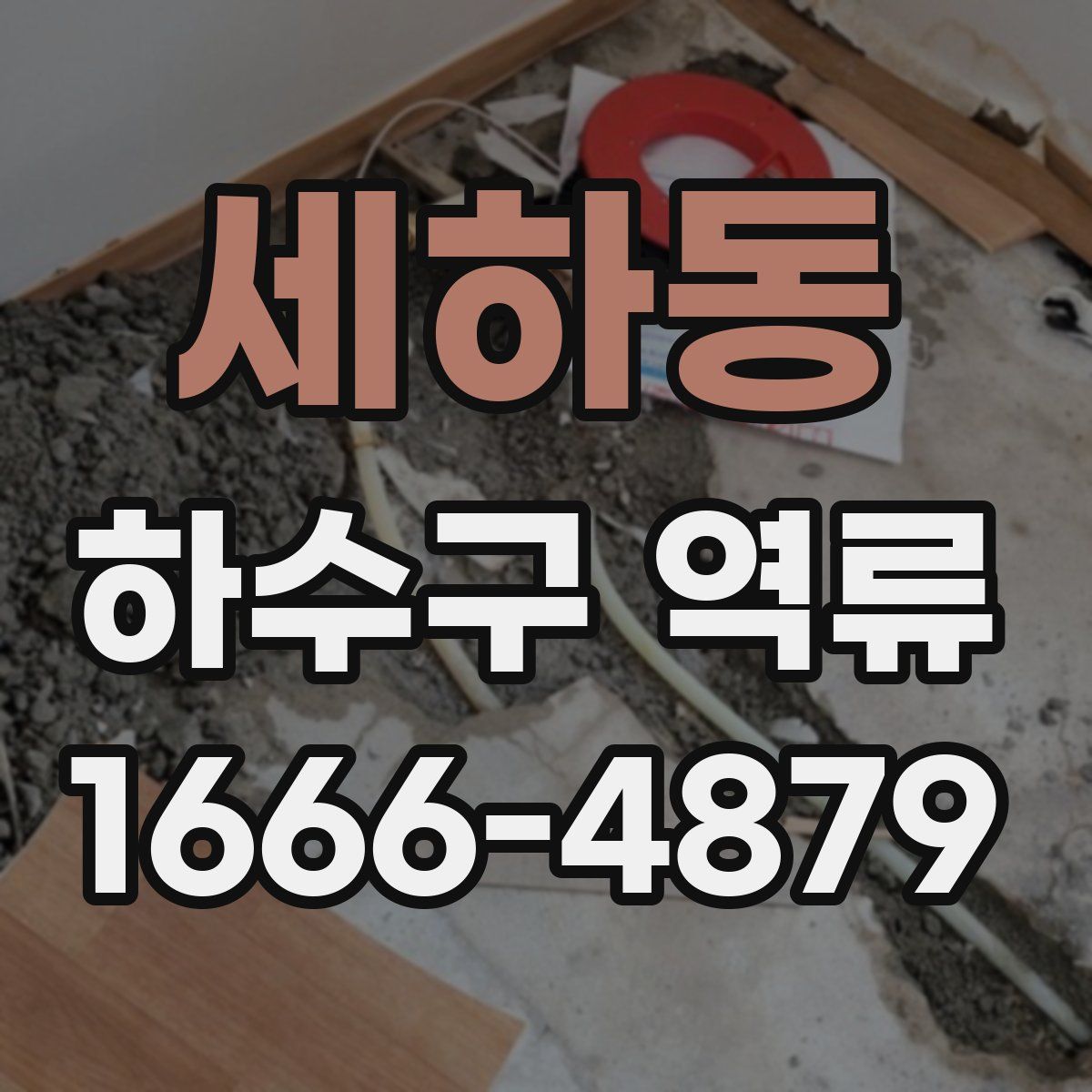 세하동 하수구 역류