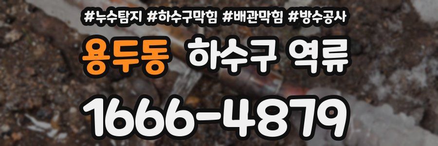 용두동 하수구 역류