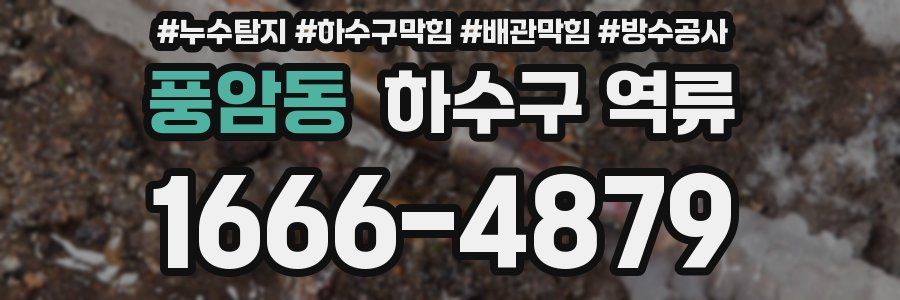 풍암동 하수구 역류