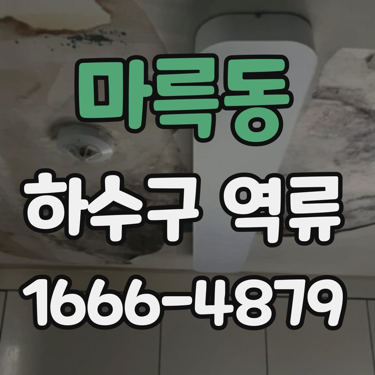 마륵동 하수구 역류