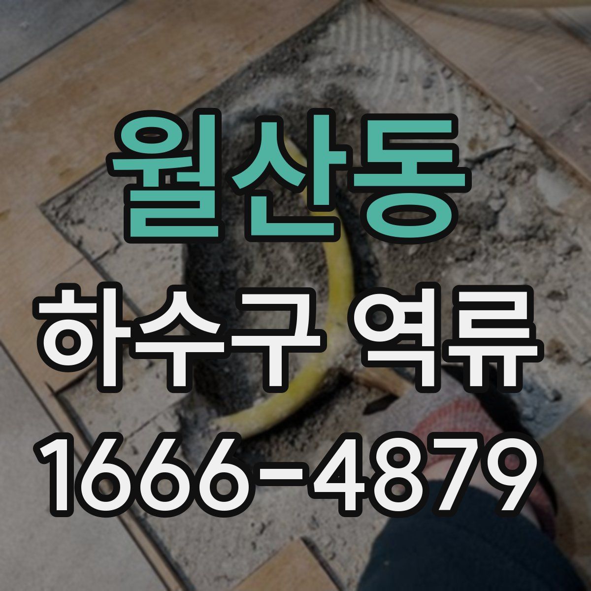 월산동 하수구 역류
