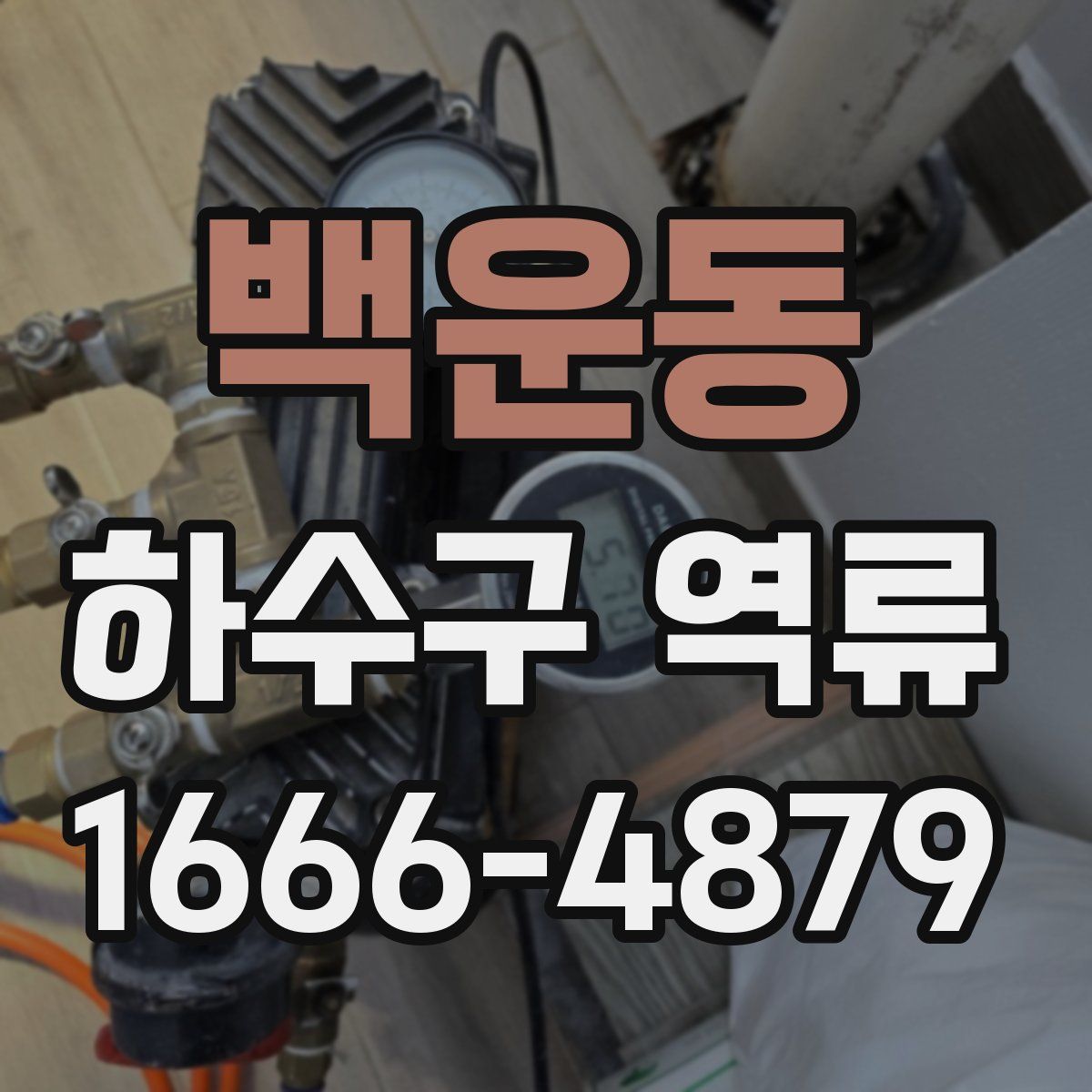 백운동 하수구 역류