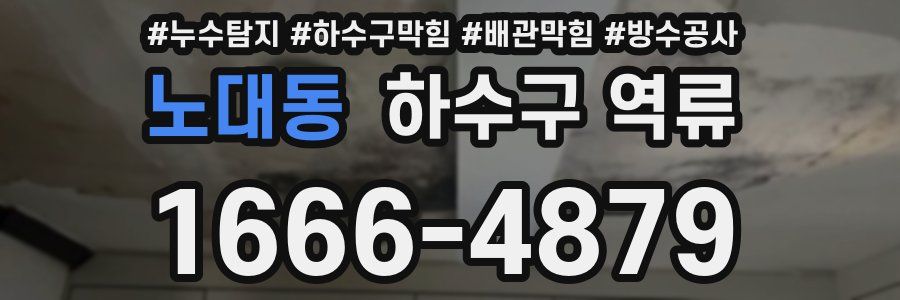 노대동 하수구 역류