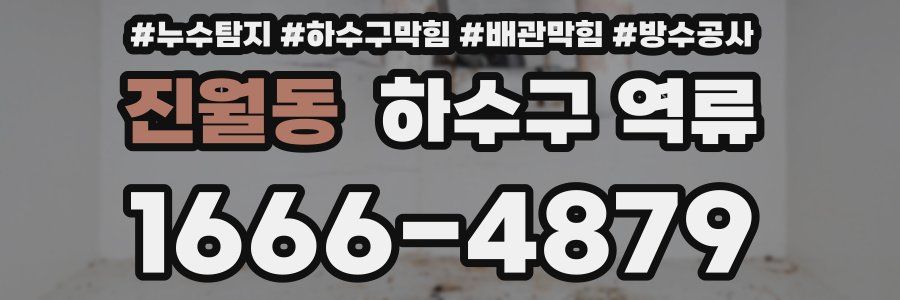 진월동 하수구 역류