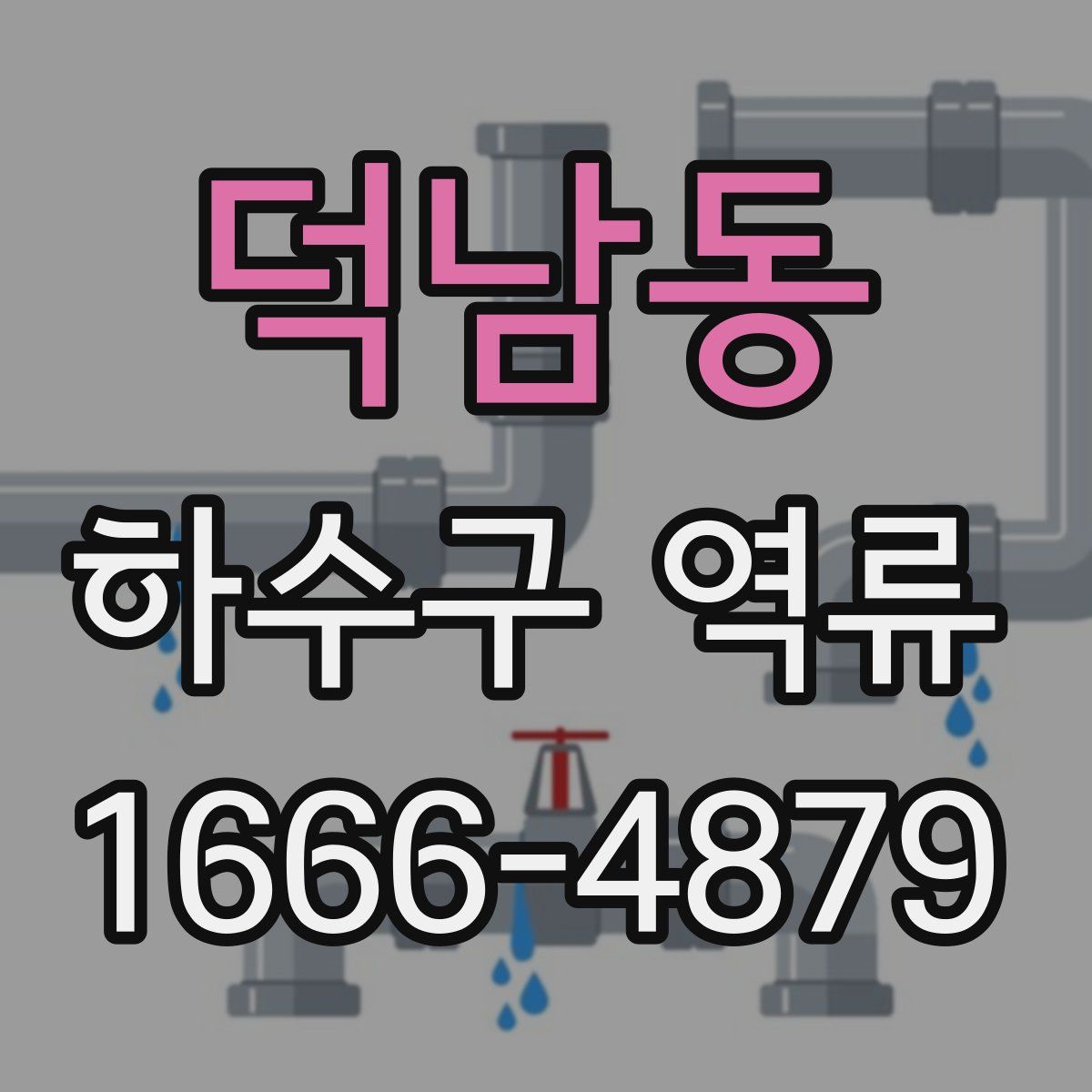 덕남동 하수구 역류