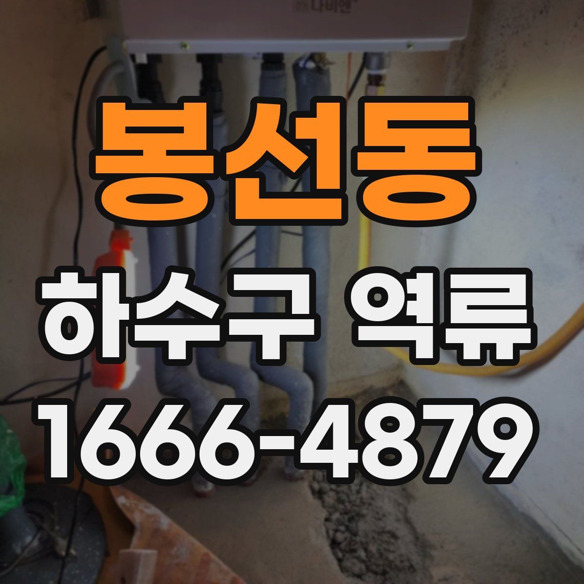 봉선동 하수구 역류