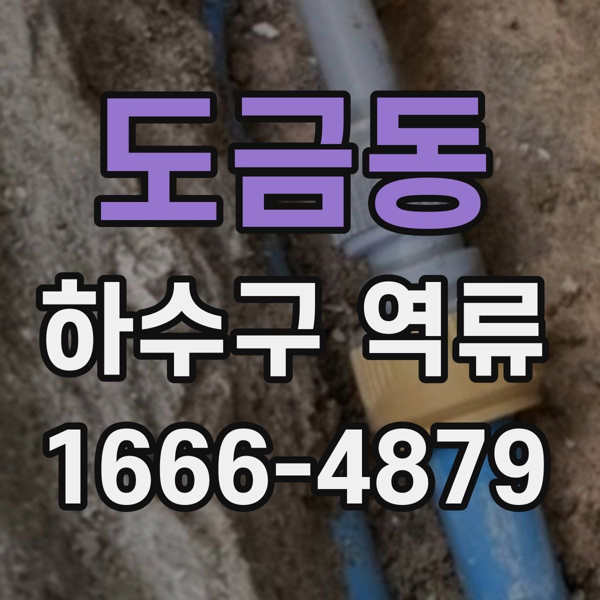 도금동 하수구 역류