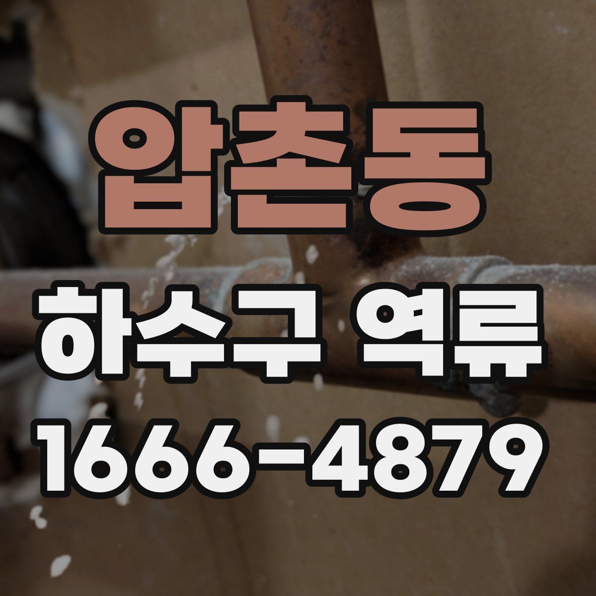압촌동 하수구 역류