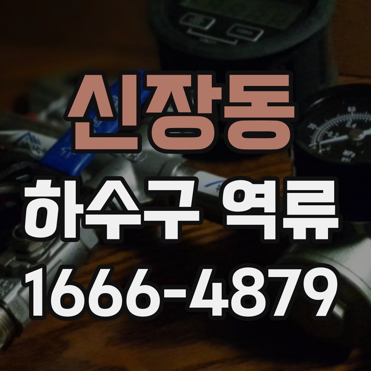신장동 하수구 역류