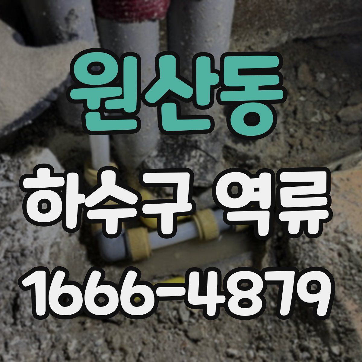 원산동 하수구 역류