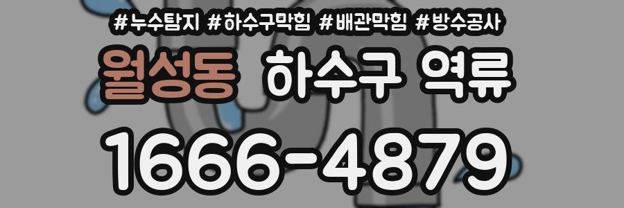 월성동 하수구 역류