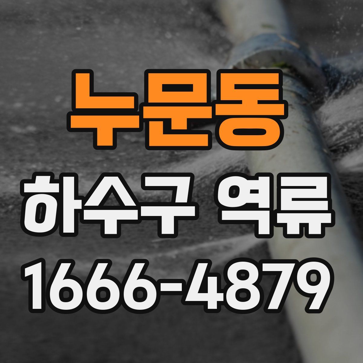 누문동 하수구 역류