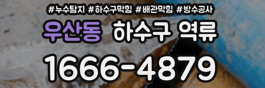 우산동 하수구 역류
