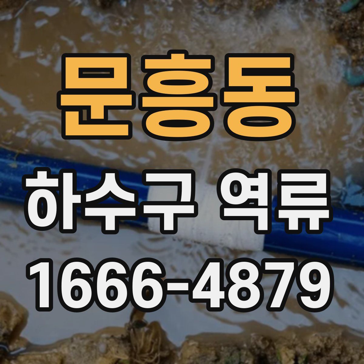 문흥동 하수구 역류
