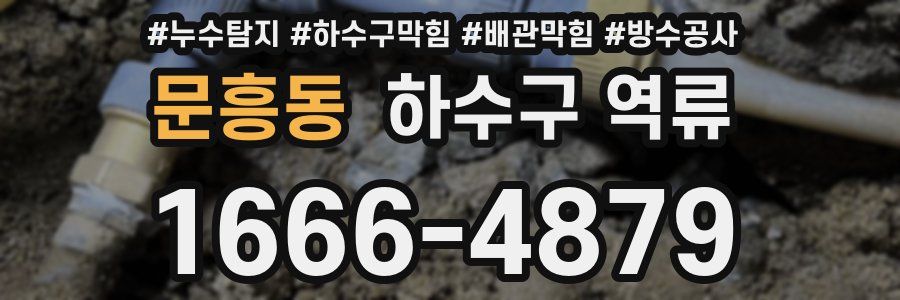 문흥동 하수구 역류