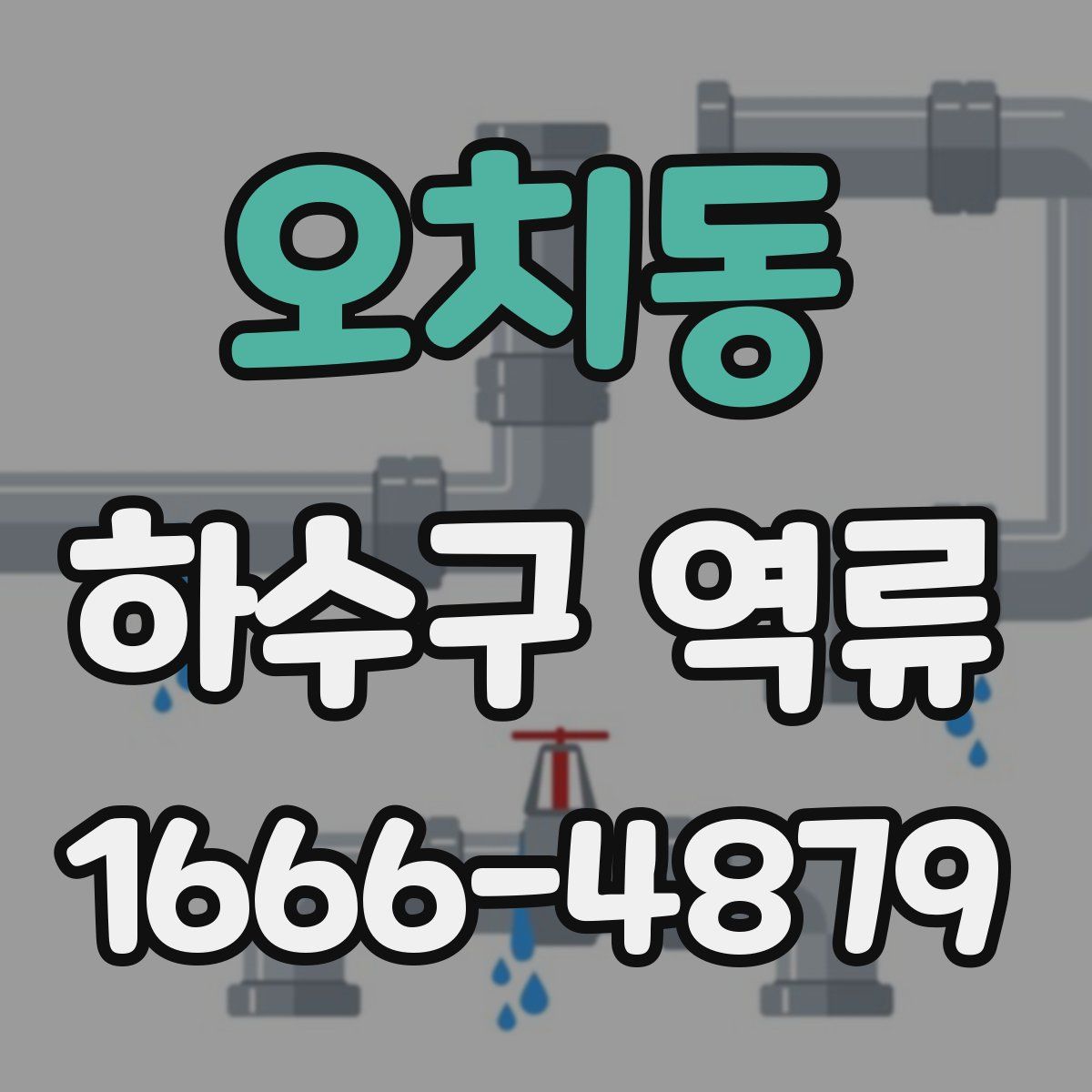 오치동 하수구 역류